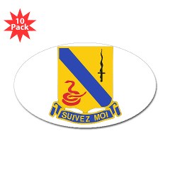 1S14CR - M01 - 01 - DUI - 1st Sqdrn - 14th Cavalry Regt - Sticker (Oval 10 pk)
