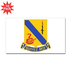 1S14CR - M01 - 01 - DUI - 1st Sqdrn - 14th Cavalry Regt - Sticker (Rectangle 10 pk) - Click Image to Close