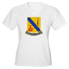 1S14CR - A01 - 04 - DUI - 1st Sqdrn - 14th Cavalry Regt - Women's V-Neck T-Shirt