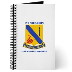 1S14CR - M01 - 02 - DUI - 1st Sqdrn - 14th Cavalry Regt with Text - Journal