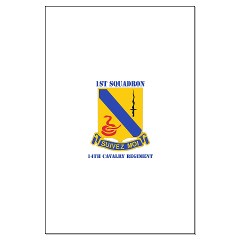 1S14CR - M01 - 02 - DUI - 1st Sqdrn - 14th Cavalry Regt with Text - Large Poster - Click Image to Close