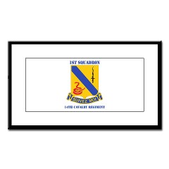 1S14CR - M01 - 02 - DUI - 1st Sqdrn - 14th Cavalry Regt with Text - Small Framed Print - Click Image to Close