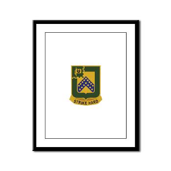1S16CR - M01 - 02 - DUI - 1st Squadron - 16th Cavalry Regiment with Text - Framed Panel Print - Click Image to Close
