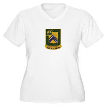 1S16CR - A01 - 04 - DUI - 1st Squadron - 16th Cavalry Regiment with Text - Women's V-Neck T-Shirt