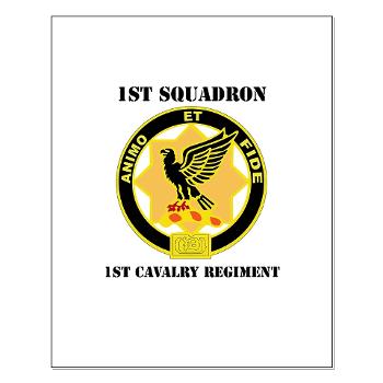 1S1CR - M01 - 02 - DUI - 1st Squadron - 1st Cavalry Regiment with Text - Small Poster