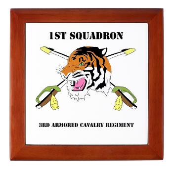 1S3ACR - M01 - 03 - DUI - 1st Sqdrn - 3rd ACR with text - Keepsake Box - Click Image to Close