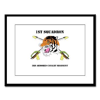 1S3ACR - M01 - 02 - DUI - 1st Sqdrn - 3rd ACR with text - Large Framed Print - Click Image to Close
