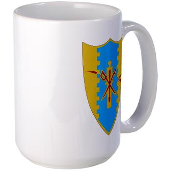 1S4CR - M01 - 03 -DUI - 1st Squadron - 4th Cavalry Regiment with text - Large Mug