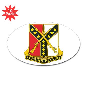 1S61R - M01 - 01 - DUI - 1st Sqdrn - 61st Cavalry Regt - Sticker (Oval 10 pk) - Click Image to Close