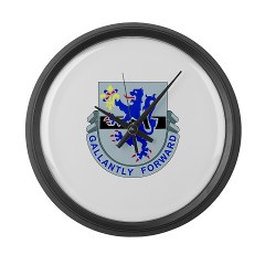 1S71CR - M01 - 03 - DUI - 1st Squadron - 71st Cavalry Regiment Large Wall Clock - Click Image to Close