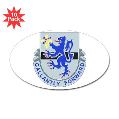 1S71CR - M01 - 01 - DUI - 1st Squadron - 71st Cavalry Regiment Sticker (Oval 10 pk)