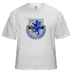 1S71CR - A01 - 04 - DUI - 1st Squadron - 71st Cavalry Regiment White T-Shirt