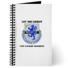 1S71CR - M01 - 02 - DUI - 1st Squadron - 71st Cavalry Regiment with Text Journal