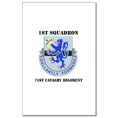 1S71CR - M01 - 02 - DUI - 1st Squadron - 71st Cavalry Regiment with Text Mini Poster Print