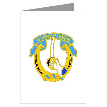 1S7CR - M01 - 02 - DUI - 1st Squadron - 7th Cavalry Regiment - Greeting Cards (Pk of 10) - Click Image to Close