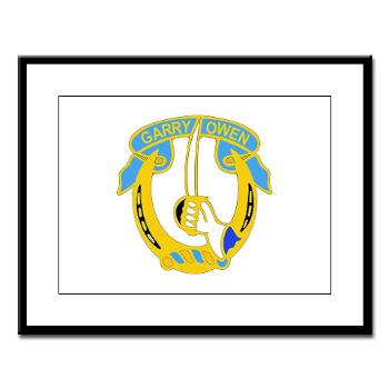 1S7CR - M01 - 02 - DUI - 1st Squadron - 7th Cavalry Regiment - Large Framed Print