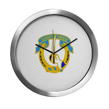 1S7CR - M01 - 03 - DUI - 1st Squadron - 7th Cavalry Regiment - Modern Wall Clock