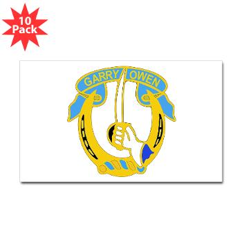1S7CR - M01 - 01 - DUI - 1st Squadron - 7th Cavalry Regiment - Sticker (Rectangle 10 pk)