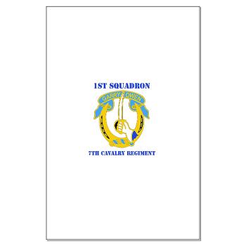 1S7CR - M01 - 02 - DUI - 1st Squadron - 7th Cavalry Regiment with Text - Large Poster