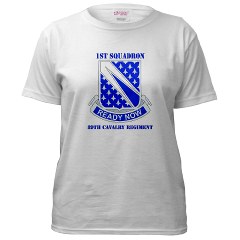 1S89CR - A01 - 04 - DUI - 1st Sqdrn - 89th Cavalry Regt with Text Women's T-Shirt