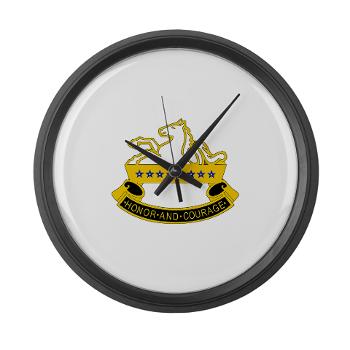 1S8CR - M01 - 03 - DUI - 1st Squadron - 8th Cavalry Regiment - Large Wall Clock