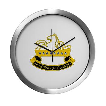 1S8CR - M01 - 03 - DUI - 1st Squadron - 8th Cavalry Regiment - Modern Wall Clock