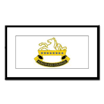 1S8CR - M01 - 02 - DUI - 1st Squadron - 8th Cavalry Regiment - Small Framed Print