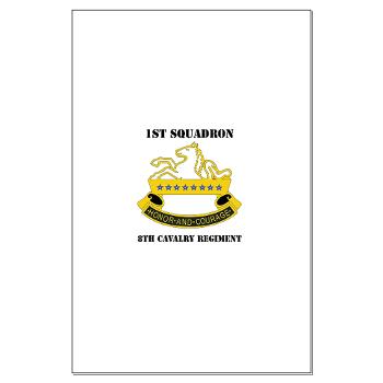 1S8CR - M01 - 02 - DUI - 1st Squadron - 8th Cavalry Regiment with Text - Large Poster - Click Image to Close