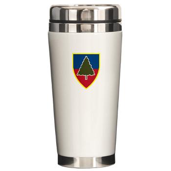 1S91IR - M01 - 03 - 1st Squadron 91st Infantry Regiment with Text - Ceramic Travel Mug