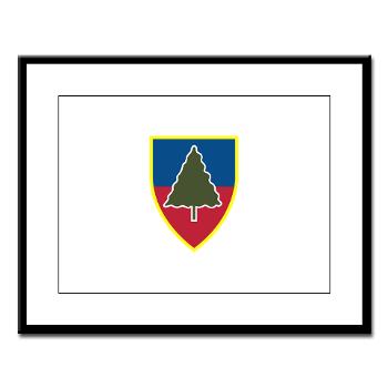 1S91IR - M01 - 02 - 1st Squadron 91st Infantry Regiment with Text - Large Framed Print
