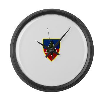 1S91IR - M01 - 03 - 1st Squadron 91st Infantry Regiment with Text - Large Wall Clock