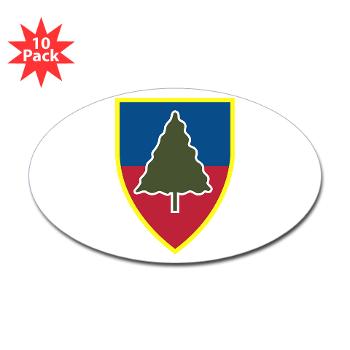 1S91IR - M01 - 01 - 1st Squadron 91st Infantry Regiment with Text - Sticker (Oval 10 pk)