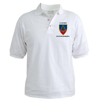 1S91IR - A01 - 04 - 1st Squadron 91st Infantry Regiment with Text - Golf Shirt