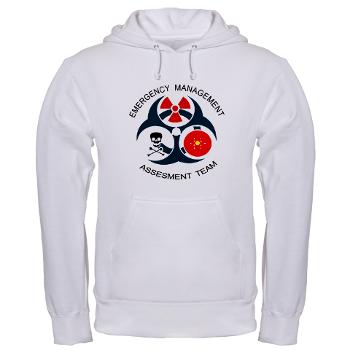 EMAT - A01 - 03 - Emergency Management Assessment Team with Text - Hooded Sweatshirt