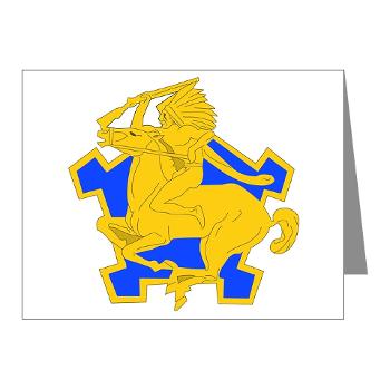 1S9CR - M01 - 02 - DUI - 1st Squadron - 9th Cavalry Regiment - Note Cards (Pk of 20)