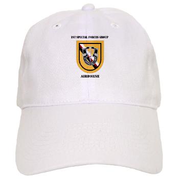 1SFGA - A01 - 01 - DUI - 1st Special Forces Group (Airborne) with Text - Cap