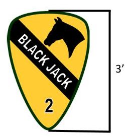 1st Cav 2BCT "Blackjack" - Signage Item 2