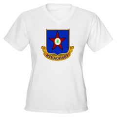 1s409rc - A01 - 04 - DUI - 1st Squadron - 409th Regiment (CAV)(TS) Women's V-Neck T-Shirt