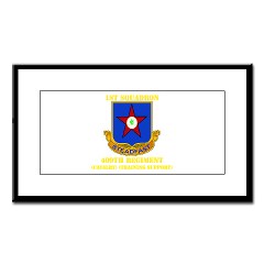 1s409rc - M01 - 02 - DUI - 1st Squadron - 409th Regiment (CAV)(TS) with Text Small Framed Print