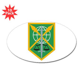 200MPC - M01 - 01 - 200th Military Police Command - Sticker (Oval 10 pk) - Click Image to Close