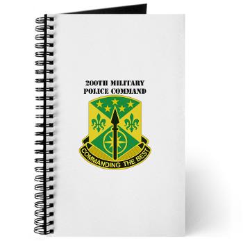 200MPC - M01 - 02 - DUI - 200th Military Police Command with Text - Journal