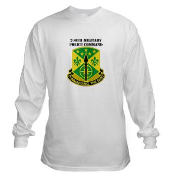 200MPC - A01 - 03 - DUI - 200th Military Police Command with Text - Long Sleeve T-Shirt