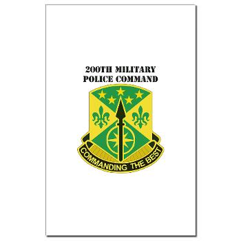 200MPC - M01 - 02 - 200th Military Police Command with Text - Mini Poster Print