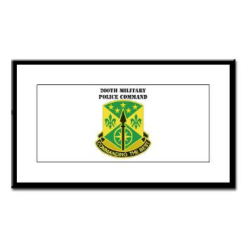 200MPC - M01 - 02 - DUI - 200th Military Police Command with Text - Small Framed Print - Click Image to Close