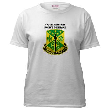 200MPC - A01 - 04 - 200th Military Police Command with Text - Women's T-Shirt