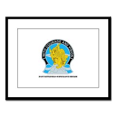 201BFSB - M01 - 02 - DUI - 201st Battlefield Surveillance Brigade with Text Large Framed Print - Click Image to Close