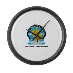 201BFSB - M01 - 03 - DUI - 201st Battlefield Surveillance Brigade with Text Large Wall Clock - Click Image to Close