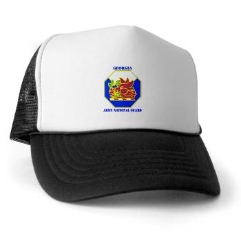 GeorgiaARNG - A01 - 02 - DUI - Georgia Army National Guard with text - Trucker Hat - Click Image to Close