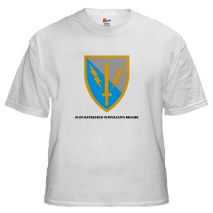 201BFSB - A01 - 04 - SSI - 201st Battlefield Surveillance Brigade with Text White T-shirt - Click Image to Close