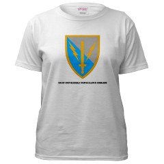 201BFSB - A01 - 04 - SSI - 201st Battlefield Surveillance Brigade with Text Women's T-Shirt - Click Image to Close